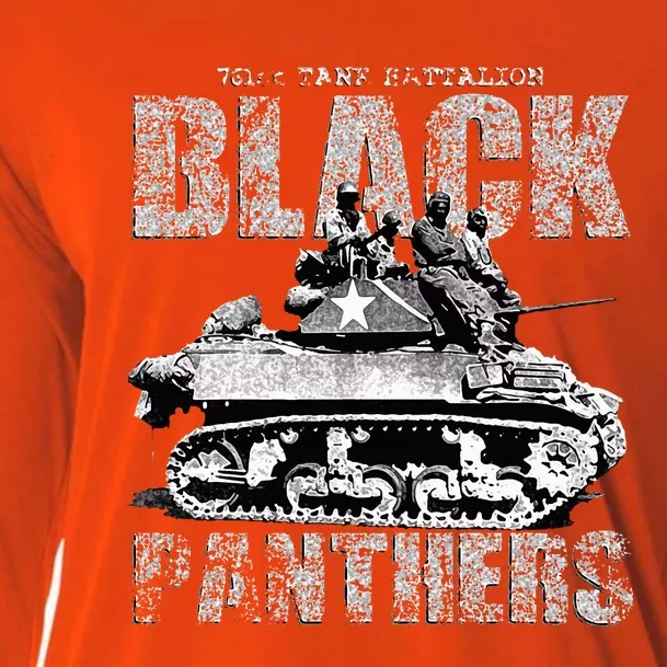 Black P.A.N.T.H.E.R.S 761st Tank Battalion Cooling Performance Long Sleeve Crew