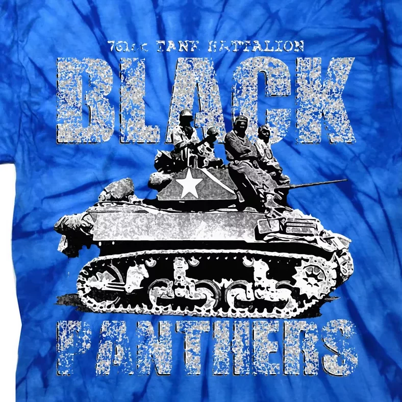 Black P.A.N.T.H.E.R.S 761st Tank Battalion Tie-Dye T-Shirt