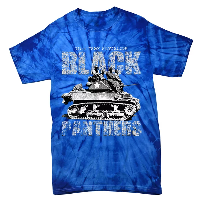 Black P.A.N.T.H.E.R.S 761st Tank Battalion Tie-Dye T-Shirt