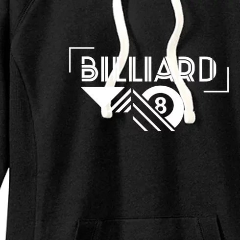 Billiards Pool 8 Ball Billiards Dad Gift For Father’s Day Women's Fleece Hoodie