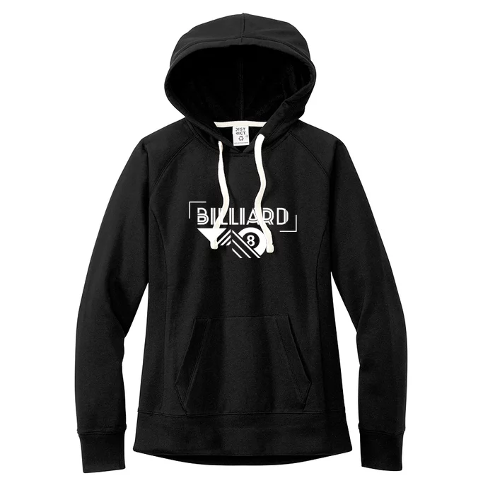 Billiards Pool 8 Ball Billiards Dad Gift For Father’s Day Women's Fleece Hoodie