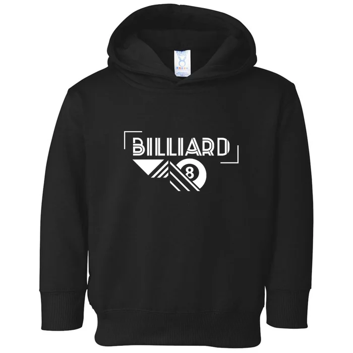 Billiards Pool 8 Ball Billiards Dad Gift For Father’s Day Toddler Hoodie