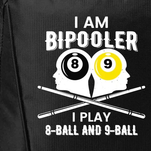 Bipooler Play 8 Ball And 9 Ball Pool Player City Backpack