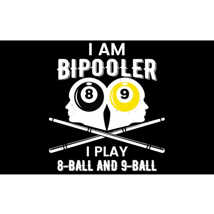 Bipooler Play 8 Ball And 9 Ball Pool Player Bumper Sticker