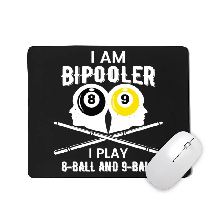 Bipooler Play 8 Ball And 9 Ball Pool Player Mousepad