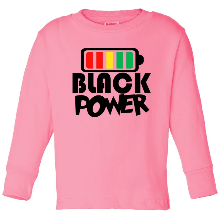 Black Power Afro American Melanin Black Lives Matter Cute Gift Toddler Long Sleeve Shirt