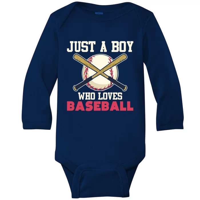 Baseball Player American Sport Baseball Fan Baseball Great Gift Baby Long Sleeve Bodysuit