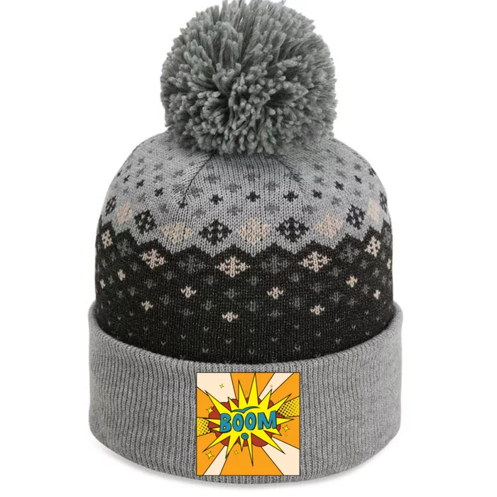 Boom Pop Art The Baniff Cuffed Pom Beanie