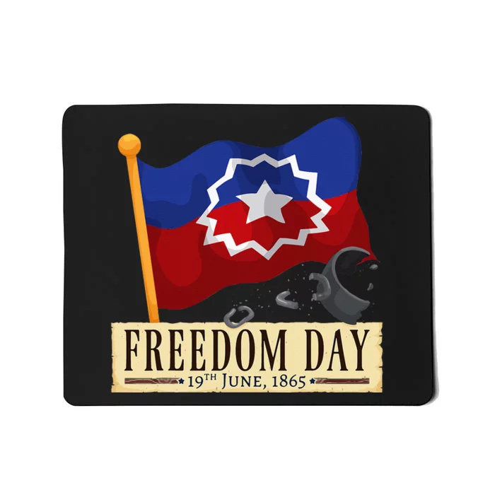 Black Proud African American For Juneteenth Flag Mousepad