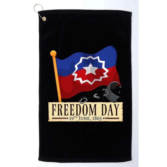 Black Proud African American For Juneteenth Flag Platinum Collection Golf Towel