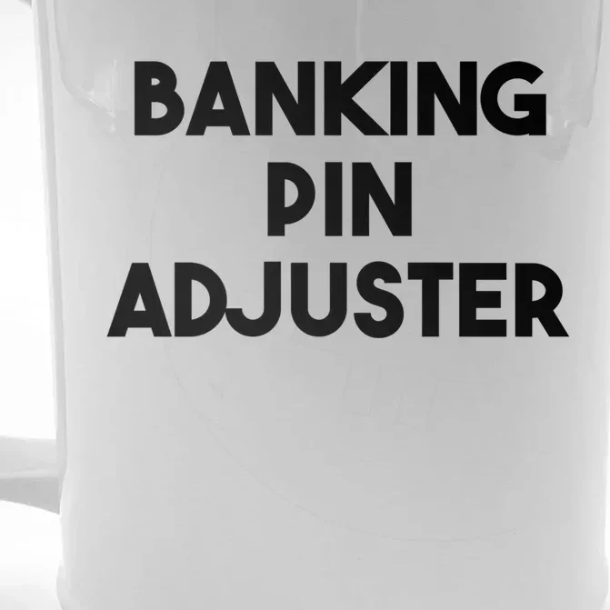 Banking Pin Adjuster Gift Front & Back Beer Stein