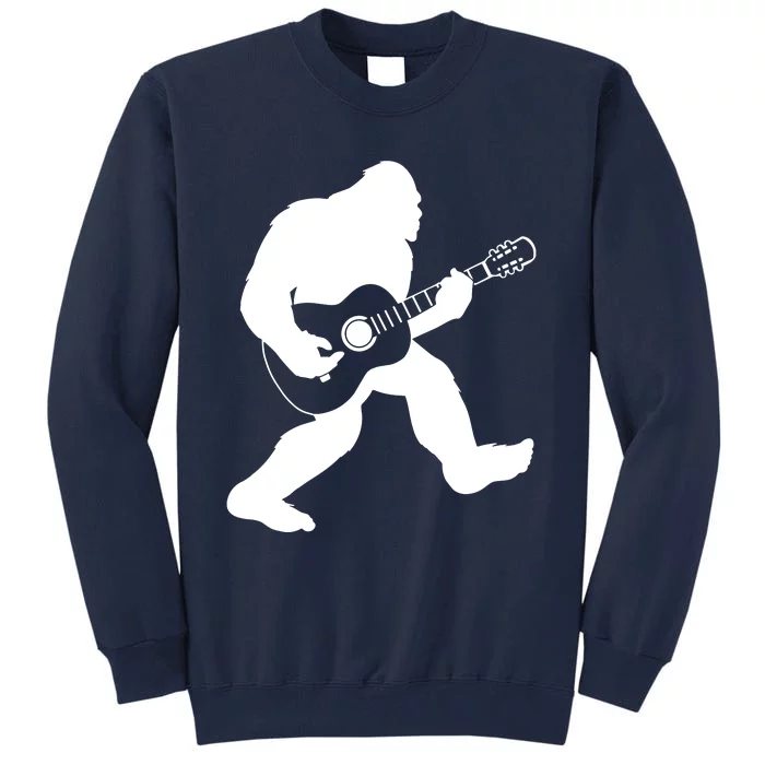 Bigfoot Playing Acoustic Guitar Tall Sweatshirt