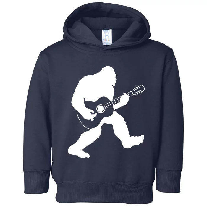 Bigfoot Playing Acoustic Guitar Toddler Hoodie