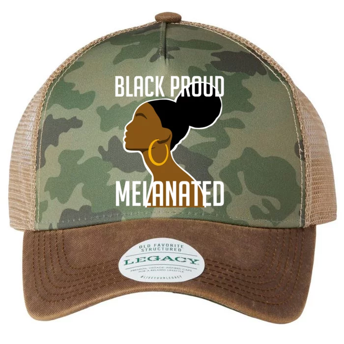 Black Proud And Melanated African Art Black History Gift Legacy Tie Dye Trucker Hat