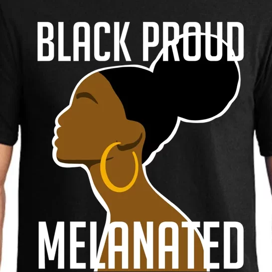 Black Proud And Melanated African Art Black History Gift Pajama Set