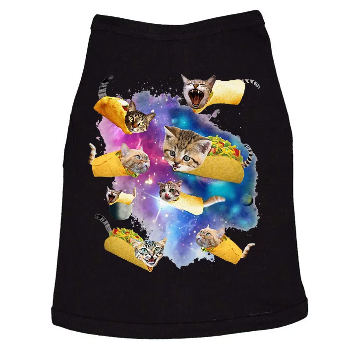 Burrito Pizza And Taco Cat In Space Tacocat Gift Idea Doggie Tank