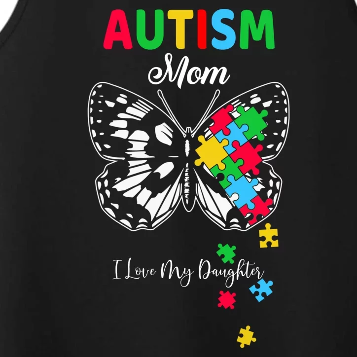 Butterfly Puzzle Autism Awareness Gift Performance Tank