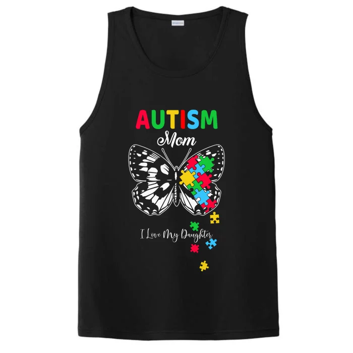 Butterfly Puzzle Autism Awareness Gift Performance Tank