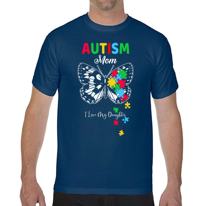 Butterfly Puzzle Autism Awareness Gift Comfort Colors T-Shirt