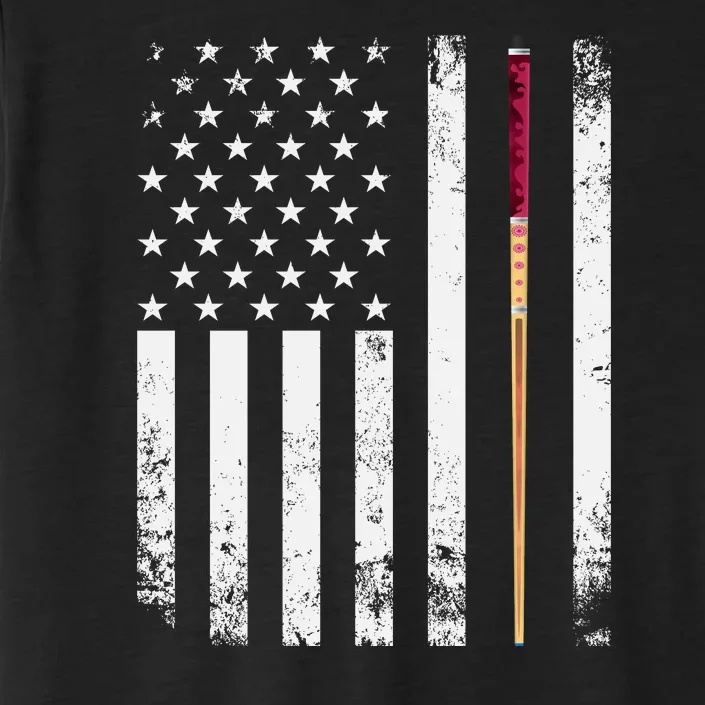 Billiards Pool American Flag ChromaSoft Performance T-Shirt