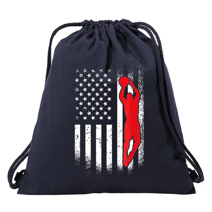 Basketball Player - American Basketball Lover Drawstring Bag