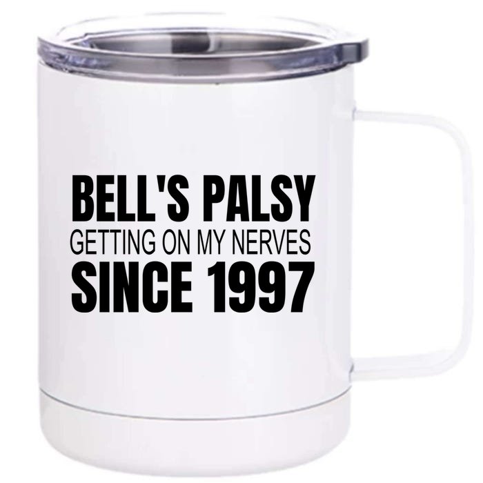 Bell's Palsy Awareness Facial Palsy Cool Gift Front & Back 12oz Stainless Steel Tumbler Cup