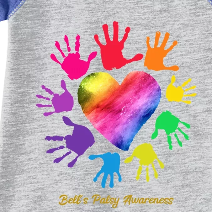 Bell's Palsy Awareness Hands Bell's Palsy Gift Funny Gift Infant Baby Jersey Bodysuit