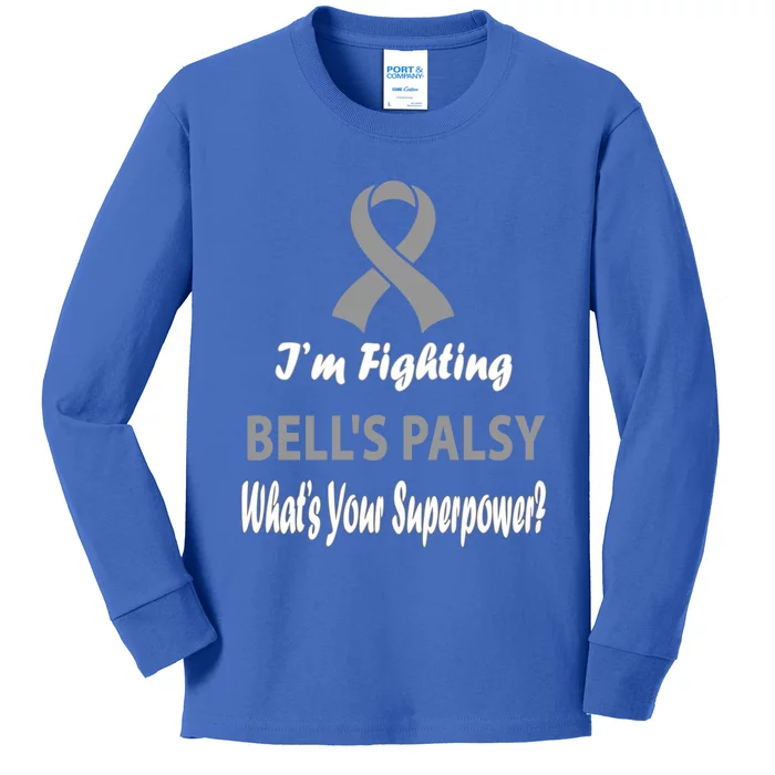 Bell's Palsy Awareness Gift Kids Long Sleeve Shirt