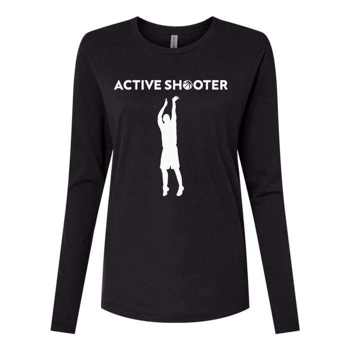 Basketball Player Active Shooter Basketball Lovers Men Women Womens Cotton Relaxed Long Sleeve T-Shirt