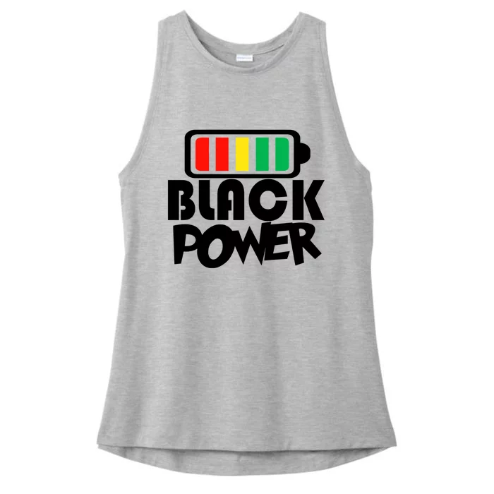 Black Power Afro American Melanin Black Lives Matter Gift Ladies Tri-Blend Wicking Tank