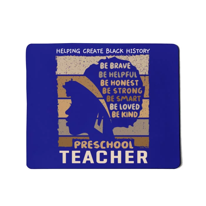 Black Preschool And Pregiftk Teacher And 'S Black Educator Cool Gift Mousepad