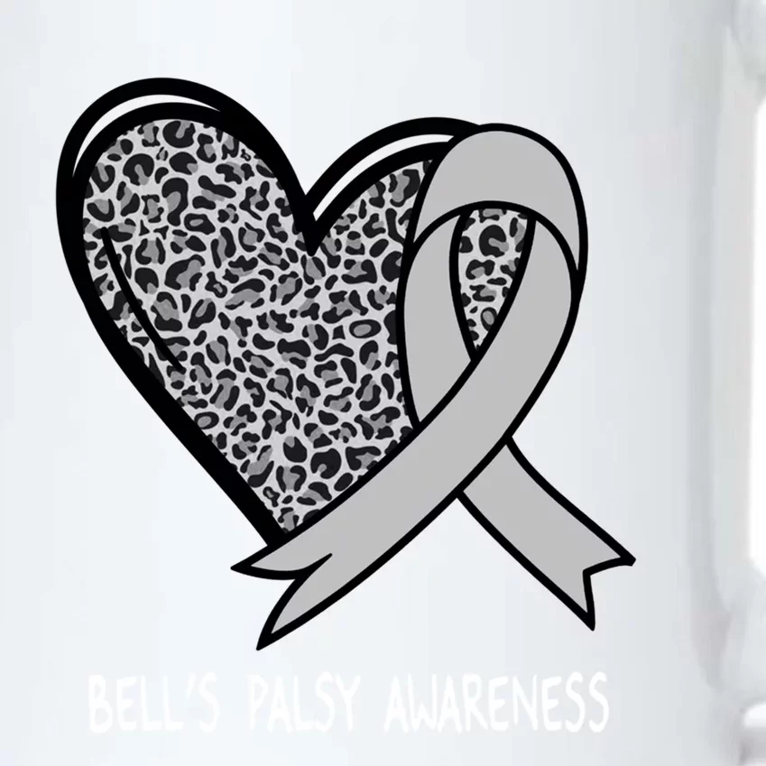 Bell’s Palsy Awareness Silver Ribbon Gift Black Color Changing Mug