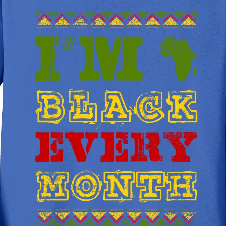 Black Pride African Culture Black History Month Gift Kids Long Sleeve Shirt