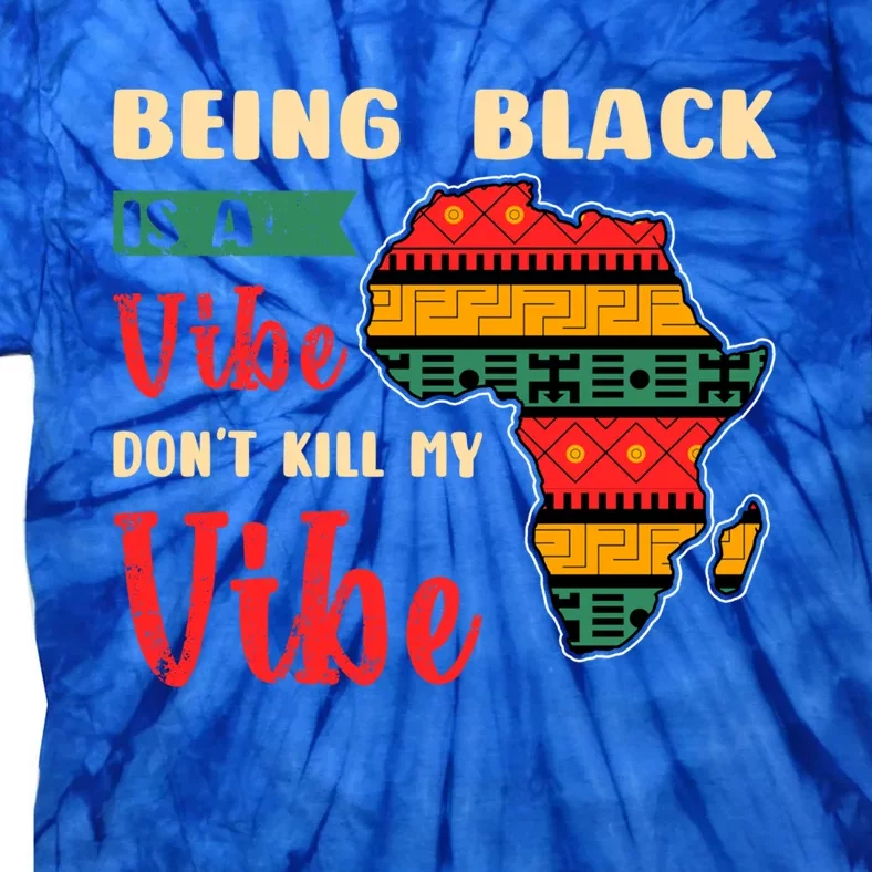 Black Pride African Culture Black History Month Vibe Gift Tie-Dye T-Shirt