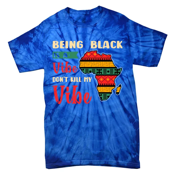 Black Pride African Culture Black History Month Vibe Gift Tie-Dye T-Shirt