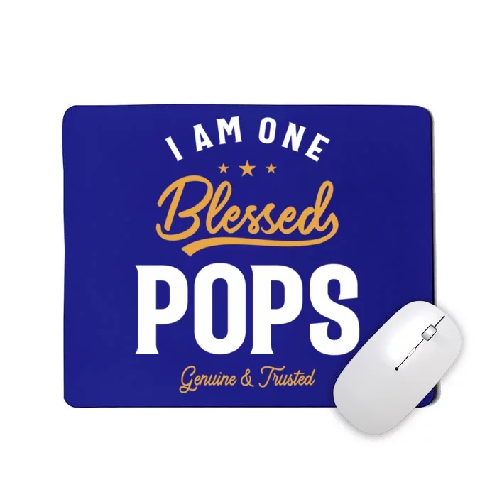 Blessed Pops A Dad Grandpas Pride Dad Grandpa Cool Gift Mousepad