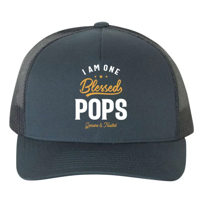 Blessed Pops A Dad Grandpas Pride Dad Grandpa Cool Gift Yupoong Adult 5-Panel Trucker Hat