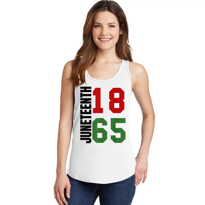 Black Proud African American For Juneteenth Ladies Essential Tank