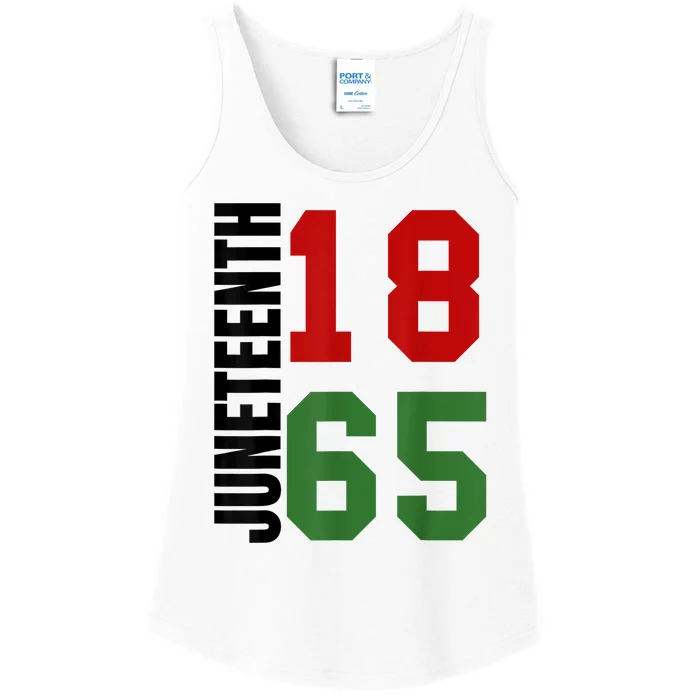 Black Proud African American For Juneteenth Ladies Essential Tank