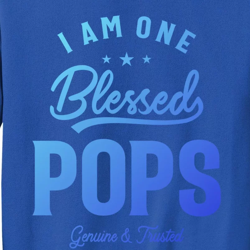 Blessed Pops A Dad Grandpas Pride Dad Grandpa Cool Gift Sweatshirt