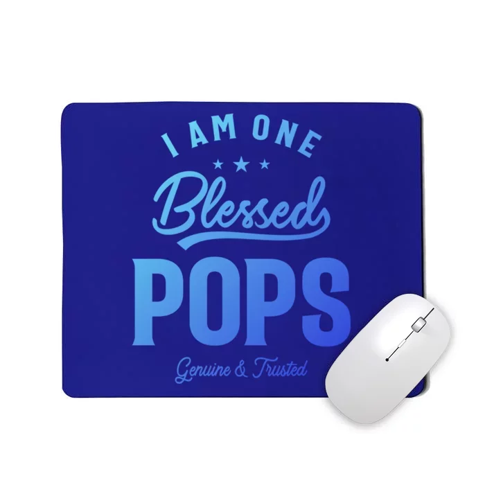 Blessed Pops A Dad Grandpas Pride Dad Grandpa Cool Gift Mousepad