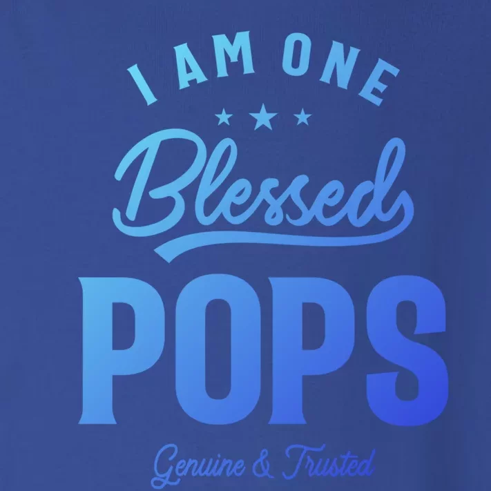 Blessed Pops A Dad Grandpas Pride Dad Grandpa Cool Gift Toddler Long Sleeve Shirt