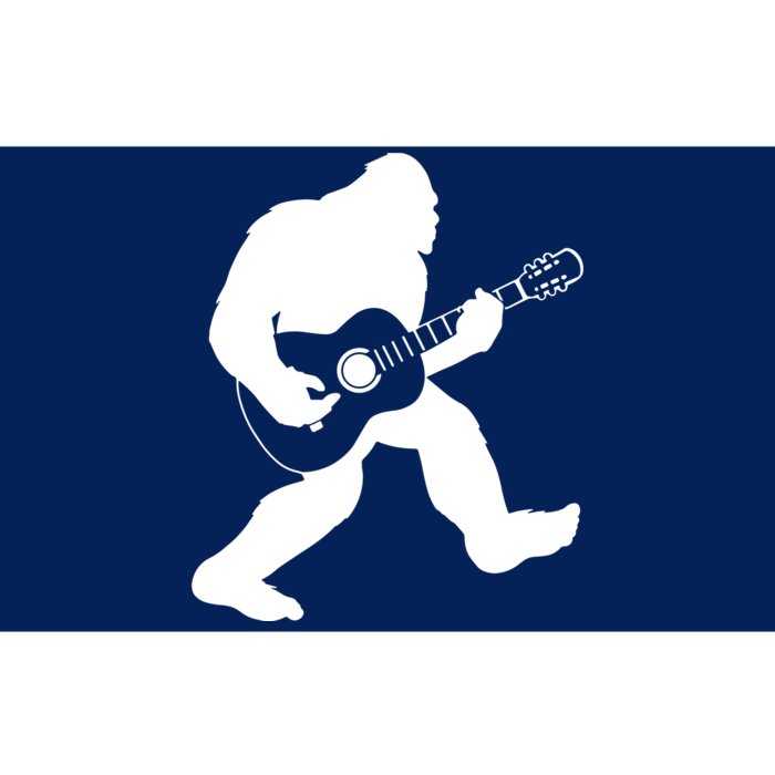 Bigfoot Playing Acoustic Guitar Bumper Sticker