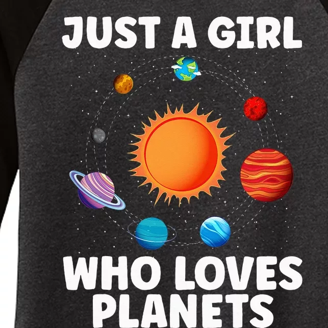 Best Planet Art Solar System Science Outer Space Women's Tri-Blend 3/4-Sleeve Raglan Shirt