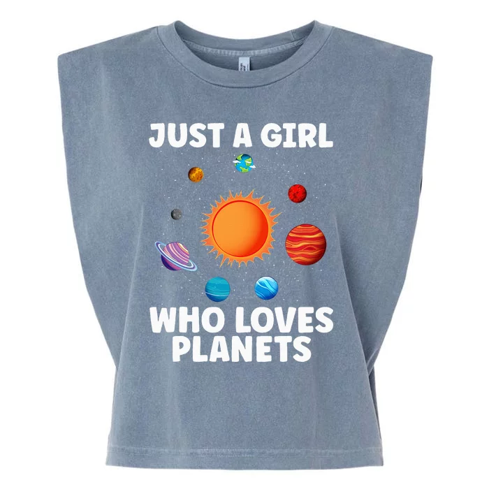 Best Planet Art Solar System Science Outer Space Garment-Dyed Women's Muscle Tee