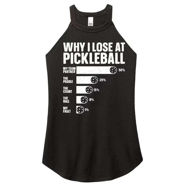 Best Pickleball Art For Sport Pickleball Player Women’s Perfect Tri Rocker Tank