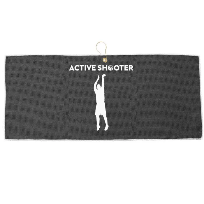 Basketball Player Active Shooter Basketball Lovers Men Women Large Microfiber Waffle Golf Towel