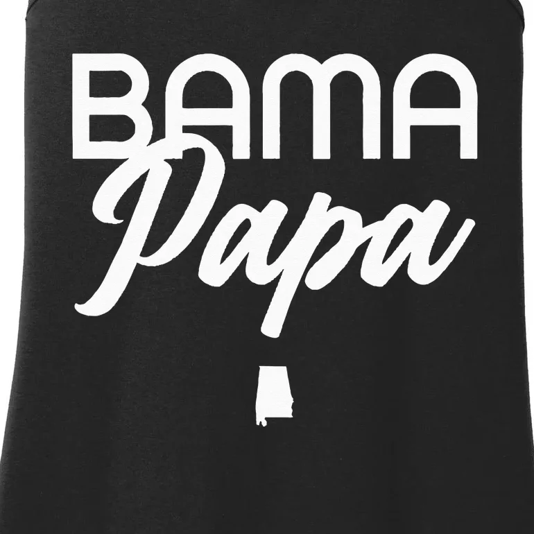 Bama Papa Alabama Dad Grandpa Ladies Essential Tank