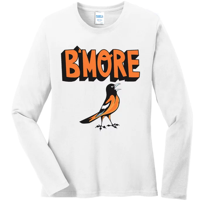 Baltimore Pride Bmore Maryland Md Ladies Long Sleeve Shirt