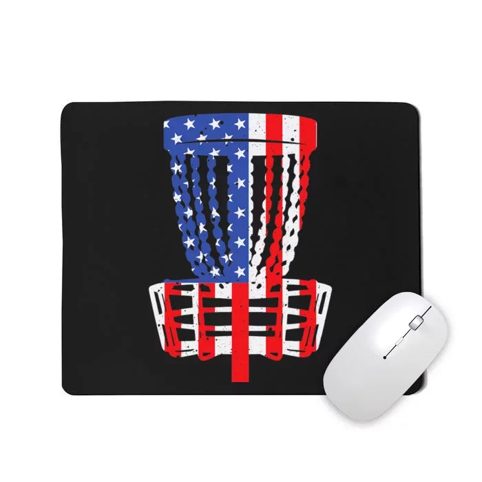 Best Pop By Par American Flag Golf Patriotic Golfer Mousepad